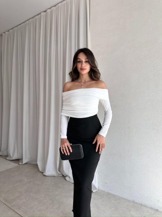 RODRİGO Maxi Elbise 8210 - Beyaz - 1