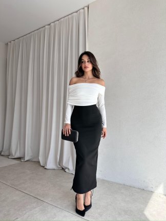 RODRİGO Maxi Elbise 8210 - Beyaz - 2