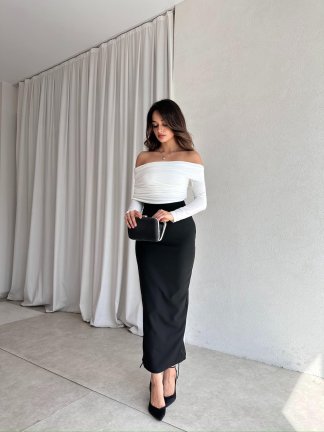 RODRİGO Maxi Elbise 8210 - Beyaz - 4