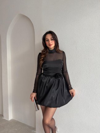 ROLLA Mini Elbise 6857 - Siyah - 1