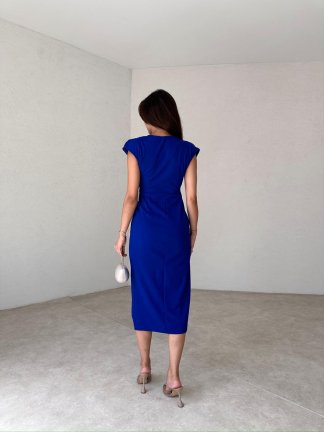 RONAN Midi Elbise 2778 - Saks Mavisi - 3