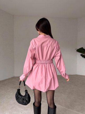 ROSCO Mini Elbise 4631 - Pembe - 4