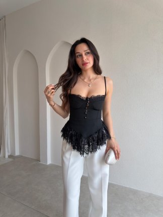 ROSELLA Bluz 8820- Siyah - 1