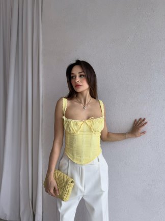 ROSİER Bluz 3032 - Sarı - 3