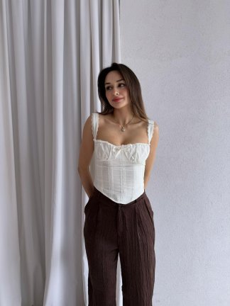 ROSİER Bluz 3032 - Beyaz - 3