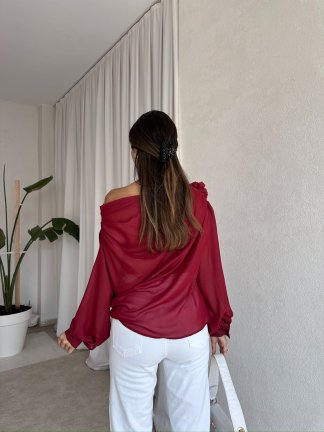 ROTİ Bluz 1598 - Bordo - 2