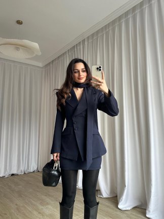 ROXİE Fularlı Takım 8707 - Lacivert - 2