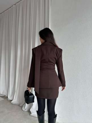 ROXİE Fularlı Takım 8707 - Acı Kahve - 4