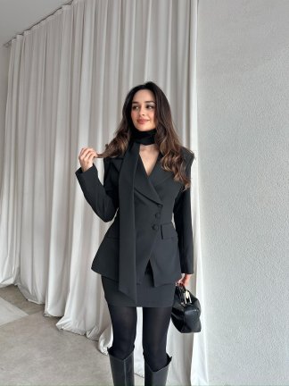 ROXİE Fularlı Takım 8707 - Siyah 