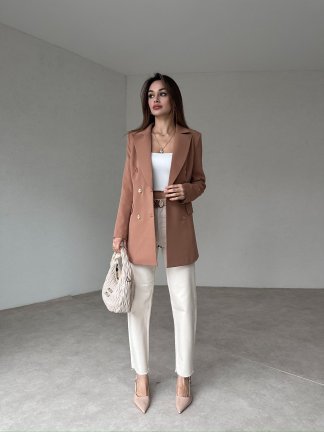 ROZZİE Ceket 8819 - Kahverengi - 3