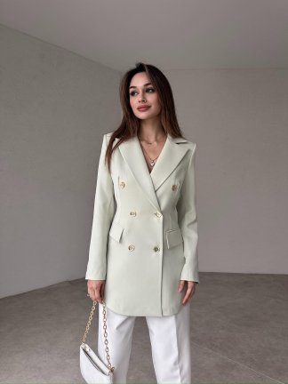 ROZZİE Ceket 8819 - Su Yeşili - 1