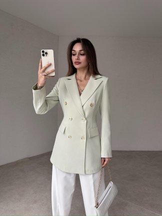 ROZZİE Ceket 8819 - Su Yeşili - 2