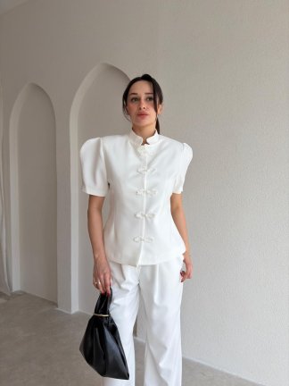  RUFİNA Vatkalı Takım 8956 - Beyaz 