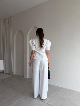  RUFİNA Vatkalı Takım 8956 - Beyaz - 2