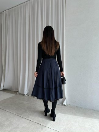 SALTA Midi Etek 4933 - Lacivert - 3