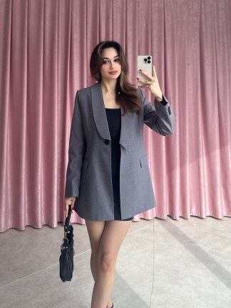 SANSA Ceket 6578 - Gri - 4