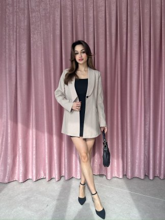 SANSA Ceket 6578 - Krem - 4