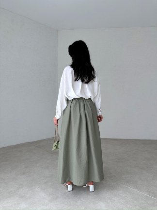 SASHA Maxi Etek 3910 - Haki - 4