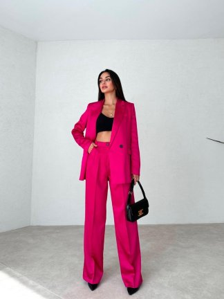 Saten Kumaş MARSU Takım 5809 - Fuşya - 2