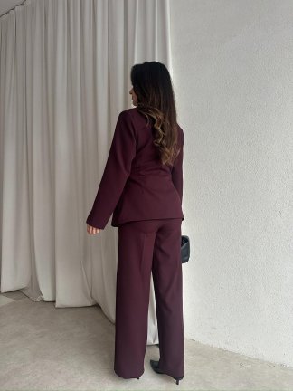 SAVAGE Kuşaklı Takım 8762 - Bordo - 4