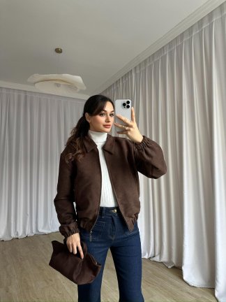 SCOOBY Bomber Ceket 8778 - Acı Kahve - 1