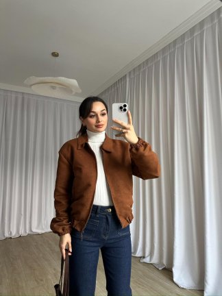 SCOOBY Bomber Ceket 8778 - Taba 