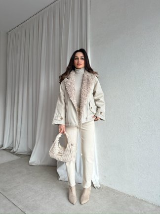 SHİFT Mont 0404 - Krem - 3