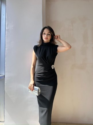 SİLANA Maxi Elbise 4790 - Siyah - 2