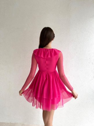  Scoot Elbise 2408 - Fuşya - 4