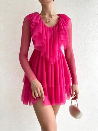  Scoot Elbise 2408 - Fuşya - 2