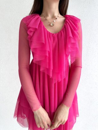  Scoot Elbise 2408 - Fuşya - 3