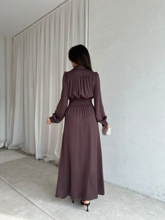 SMART Elbise 8733 - Acı Kahve - 3