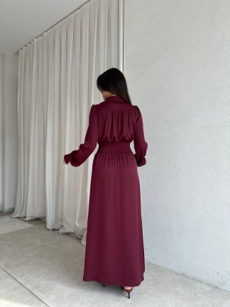 SMART Elbise 8733 - Bordo - 3