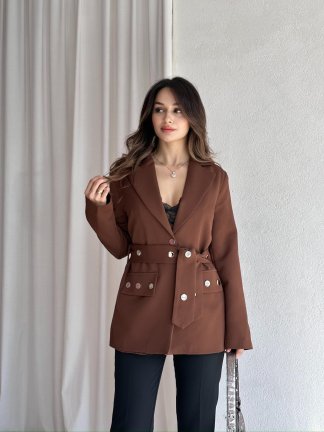 SOFT Ceket 8592 - Acı Kahve 