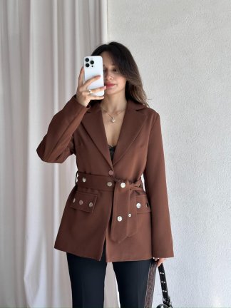 SOFT Ceket 8592 - Acı Kahve - 3
