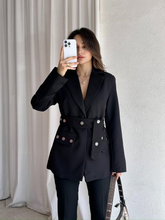SOFT Ceket 8592 - Siyah - 4