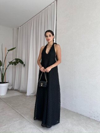 SOPRANO Maxi Elbise 8237 - Siyah - 2