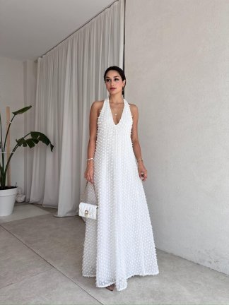 SOPRANO Maxi Elbise 8237 - Beyaz - 2