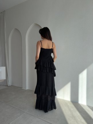 SORBE Maxi Elbise 8891 - Siyah - 3