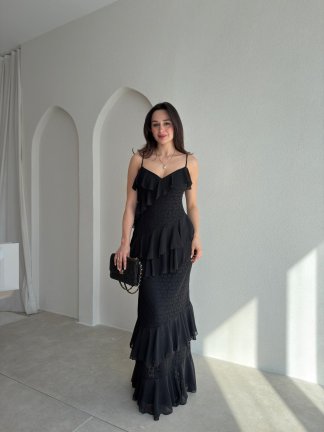 SORBE Maxi Elbise 8891 - Siyah - 2