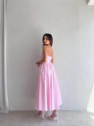SOROS Maxi Elbise 9235 - Pembe - 3