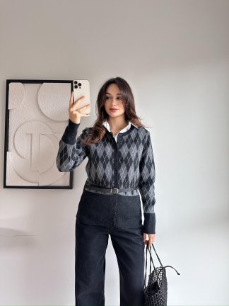 SPARK Hırka 8477 - Siyah - 3