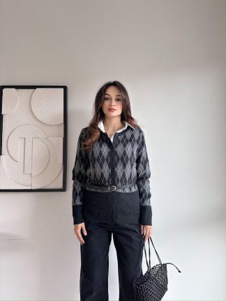 SPARK Hırka 8477 - Siyah - 1