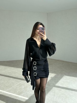 SPOSE Mini Elbise 3571 - Siyah - 2
