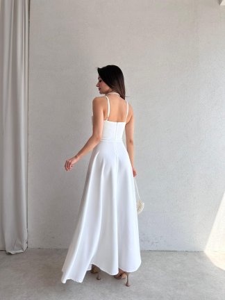 SPRİT Maxi Elbise 9345 - Beyaz - 3