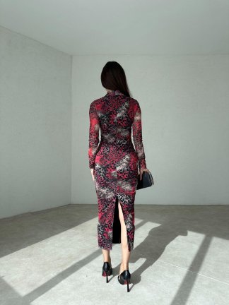STARFALL Midi Elbise 4377 - 3