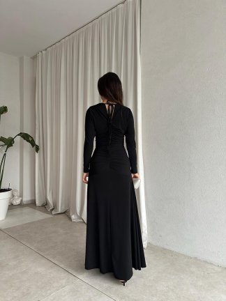 STARK Maxi Elbise 6874 - Siyah - 4