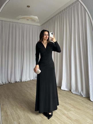 STARK Maxi Elbise 6874 - Siyah - 1