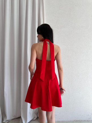 STELLA Mini Elbise 7659 - Kırmızı - 3