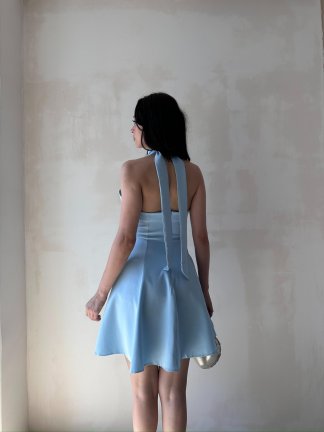 STELLA Mini Elbise 7659 - Mavi - 2